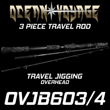 Rod Bone OVJB603/4 Ocean Voyage Overhead Travel Jigging 3pc 6ft PE2-4