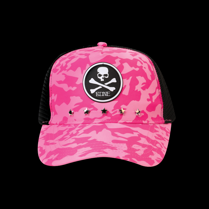 APPAREL BONE CPPNK MESH CAP PINK CAMO
