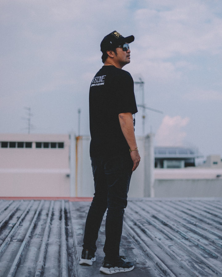 GRUNGE SKULL OVERSIZED T-SHIRT, BONE OVERSIZE T-SHIRT