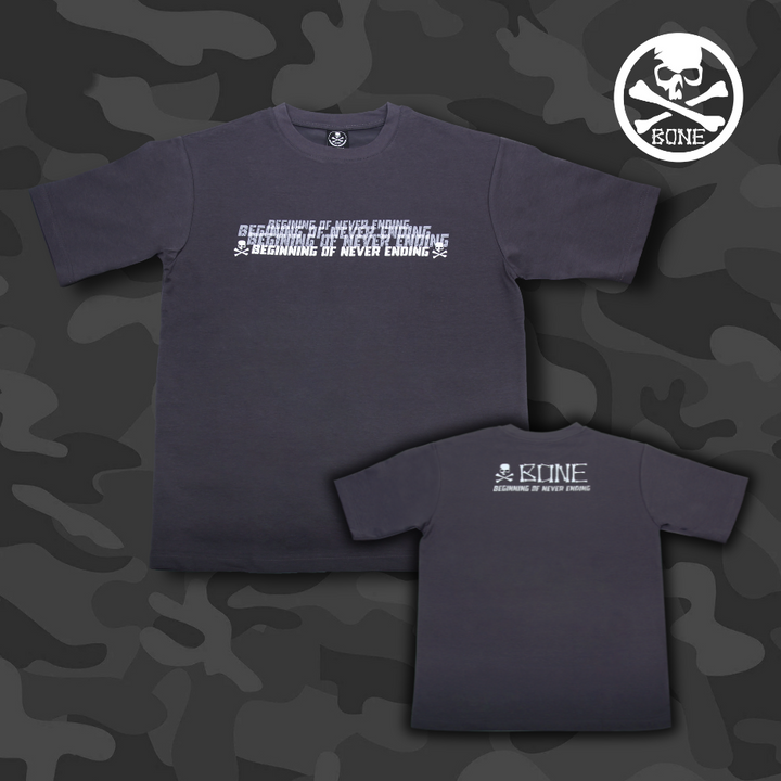 GRUNGE SKULL OVERSIZED T-SHIRT, BONE OVERSIZE T-SHIRT