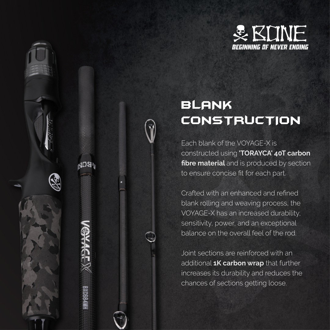 BONE VOYAGE-X - FOUR PIECE TRAVEL ROD