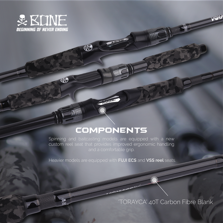 BONE VOYAGE-X - FOUR PIECE TRAVEL ROD