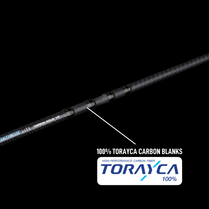 BONE VOYAGE SALT FINESSE LITE - CARBON SOLID TIP (FOUR PIECE TRAVEL ROD)